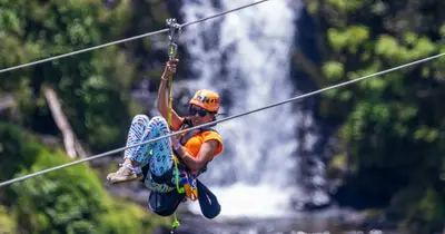 Botanical World Adventures 8-Line Zipline over Kamae'e Falls — Botanical World Adventures